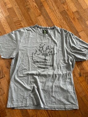 Timberland Gray Short Sleeve Tee with Subtle Logo